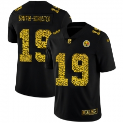 Pittsburgh Steelers 19 JuJu Smith Schuster Black Leopard Print Fashion Vapor Limited NFL Jersey