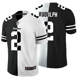 Pittsburgh Steelers 2 Mason Rudolph Black And White Split Vapor Untouchable Limited Jersey