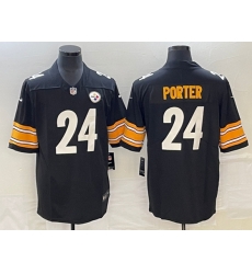 Pittsburgh Steelers 24 Joey Porter Jr. Black 2023 Draft Vapor Untouchable Limited Stitched Jersey