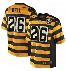 Pittsburgh Steelers 26 LeVeon Bell Limited Yellow Black Alternate 80TH Anniversary Throwback NFL Jersey Pittsburgh Steelers 26 LeVeon Bell Limited Yellow Black Alternate 80TH Anniversary Throwback NFL Jersey
