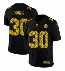 Pittsburgh Steelers 30 James Conner Black Leopard Print Fashion Vapor Limited NFL Jersey