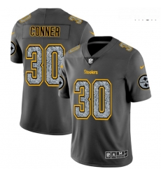 Pittsburgh Steelers 30 James Conner Gray Camo Vapor Untouchable Limited Jersey