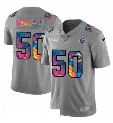 Pittsburgh Steelers 50 Ryan Shazier Multi Color 2020 NFL Crucial Catch NFL jersey Greyheather Pittsburgh Steelers 50 Ryan Shazier Multi Color 2020 NFL Crucial Catch NFL jersey Greyheather