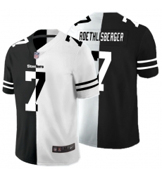Pittsburgh Steelers 7 Ben Roethlisberger Black And White Split Vapor Untouchable Limited Jersey Pittsburgh Steelers 7 Ben Roethlisberger Black And White Split Vapor Untouchable Limited Jersey