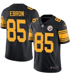 Pittsburgh Steelers 85 Eric Ebron Black Stitched NFL Limited Rush Jersey