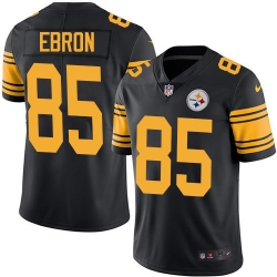 Pittsburgh Steelers 85 Eric Ebron Black Stitched NFL Limited Rush Jersey