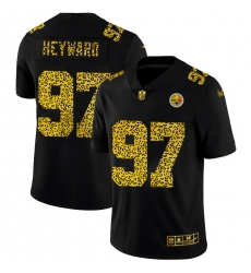 Pittsburgh Steelers 97 Cameron Heyward Black Leopard Print Fashion Vapor Limited NFL jersey