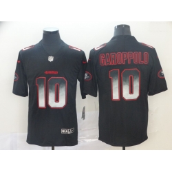San Francisco 49ers 10 Jimmy Garoppolo Black Arch Smoke Vapor Untouchable Limited Jersey