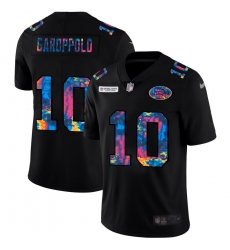 San Francisco 49ers 10 Jimmy Garoppolo Multi Color Black 2020 NFL Crucial Catch Vapor Untouchable Limited Jersey San Francisco 49ers 10 Jimmy Garoppolo Multi Color Black 2020 NFL Crucial Catch Vapor Untouchable Limited Jersey