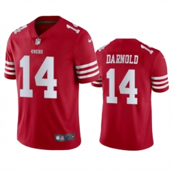 San Francisco 49ers 14 Sam Darnold Red Vapor Untouchable Limited Stitched Football Jersey