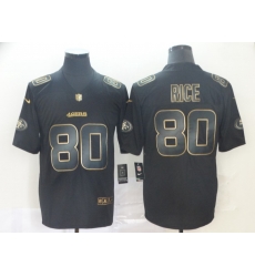 San Francisco 49ers 80 Jerry Rice Black Gold Vapor Untouchable Limited Jersey
