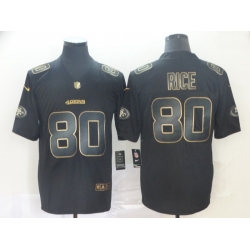 San Francisco 49ers 80 Jerry Rice Black Gold Vapor Untouchable Limited Jersey