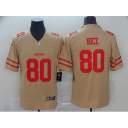 San Francisco 49ers 80 Jerry Rice Cream Inverted Legend Limited Jersey