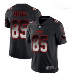 San Francisco 49ers 85 George Kittle Black Arch Smoke Vapor Untouchable Limited Jersey