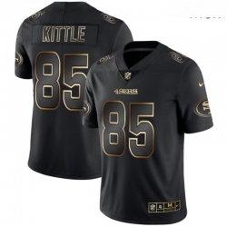 San Francisco 49ers 85 George Kittle Black Gold Vapor Untouchable Limited Jersey
