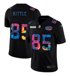 San Francisco 49ers 85 George Kittle Multi Color Black 2020 NFL Crucial Catch Vapor Untouchable Limited Jersey San Francisco 49ers 85 George Kittle Multi Color Black 2020 NFL Crucial Catch Vapor Untouchable Limited Jersey