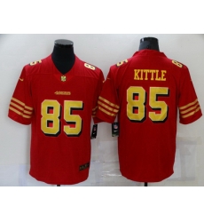 San Francisco 49ers 85 George Kittle Red Gold 2021 Vapor Untouchable Stitched NFL Limited Jersey San Francisco 49ers 85 George Kittle Red Gold 2021 Vapor Untouchable Stitched NFL Limited Jersey