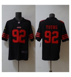 San Francisco 49ers 92 Chase Young Black 2023 F U S E Stitched Football Jersey