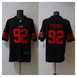 San Francisco 49ers 92 Chase Young Black 2023 F U S E Stitched Football Jersey