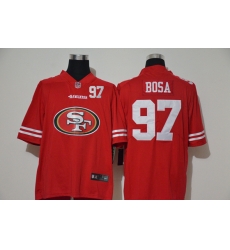 San Francisco 49ers 97 Nick Bosa Red Team Big Logo Number Vapor Untouchable Limited Jersey