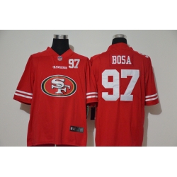 San Francisco 49ers 97 Nick Bosa Red Team Big Logo Number Vapor Untouchable Limited Jersey